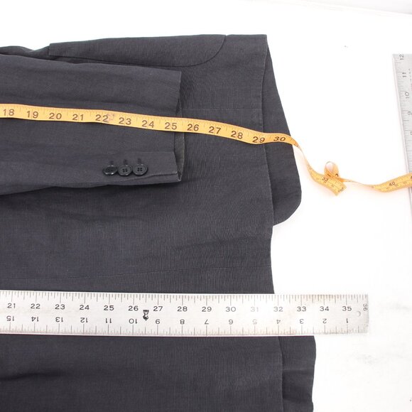 Hugo Boss Sport Coat mens 40 Solbiati Linen 3 Button patch pockets unstructured - Picture 5 of 13